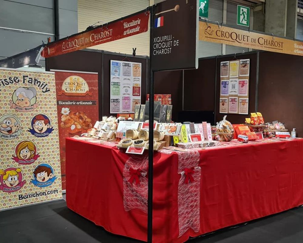 EN IMAGES - La biscuiterie berrichonne Le Croquet de Charost participe au Salon du chocolat à Paris