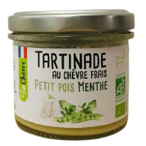 Tartinade au chèvre frais / Petit pois Menthe